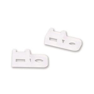 Cable tie mount for screw fixation, Wmax=5.0mm, ?4.3 mm, natural, 100pcs.