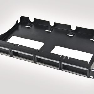 1U Rear Cable Management Panel with Rack Snaps