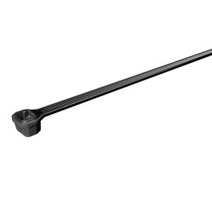 Cable tie inside serrated, 200x4.65mm, ⌀1.6-50mm, black, 100pcs.