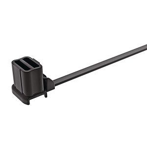 Fixing tie for stud, outside serrated, ⌀2.0-55.0mm, black, 500pcs.