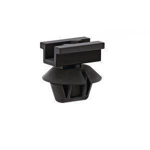 Connector clip for hole (oval), black, 500pcs.