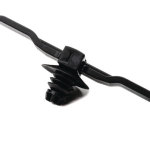 Bundling clip for hole (round), L=54.0mm, black, 500pcs.