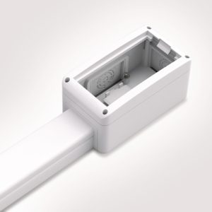 Wiring duct raceway system in self-extinguishing ABS