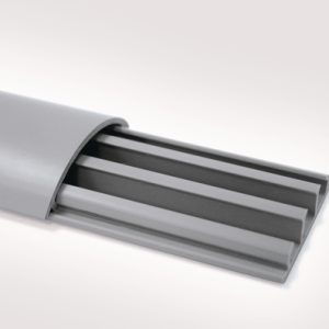 Wiring duct of wiring duct raceway system in self-extinguishing rigid PVC