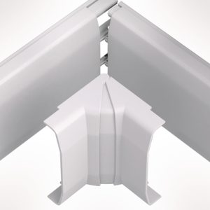 Acessory of wiring duct raceway system in self-extinguishing ABS
