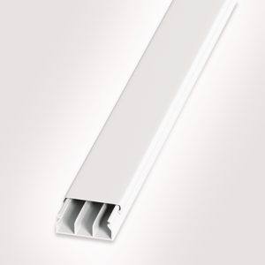 Wiring duct of wiring duct raceway system in self-extinguishing rigid PVC
