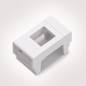 Accessory, Raceway, white, 1pc. (RJ45)