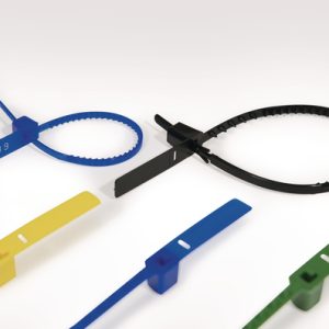 Security seal, pull tight, W=8.0mm, H=27.1mm, L=230.0mm, brown, 200pcs.