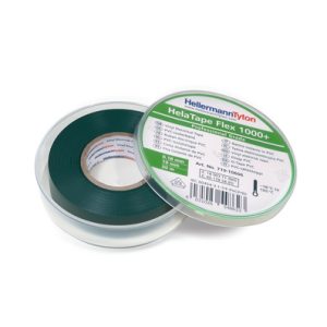 Electrical tape, L=20m, W=19mm, T=0.18mm, green, 1 pc.