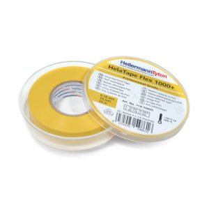 Electrical tape, L=20m, W=19mm, T=0.18mm, yellow, 1 pc.