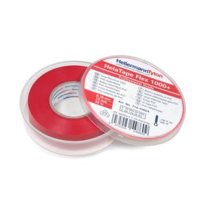 Electrical tape, L=20m, W=19mm, T=0.18mm, red, 1 pc.
