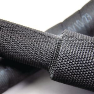 Braided sleeving, nom?60.0mm, ?30.0-60.0mm, black, 100m