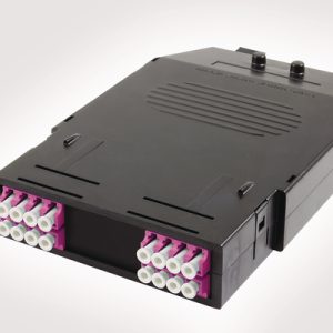 OM4 RapidNet Fibre LC Cassette with 16 Ports and 2 Rear MTP Connectors