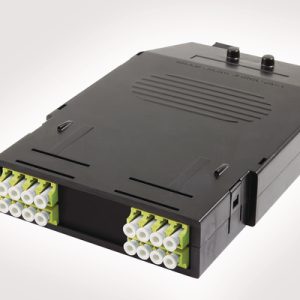 OM5 RapidNet Fibre LC Cassette with 16 Ports and 2 Rear MTP Connectors