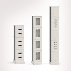 Wiring duct raceway modular vertical system