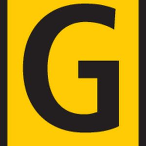 Cable marker, hotfoil print "G", ⌀0.8mm, yellow, bag=1000pcs.