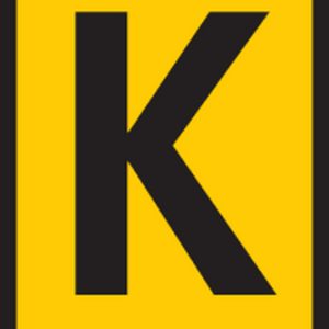 Cable marker, hotfoil print "K", ⌀2.0mm, yellow, bag=1000pcs.