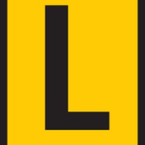 Cable marker, hotfoil print "L", ⌀0.8mm, yellow, bag=1000pcs.