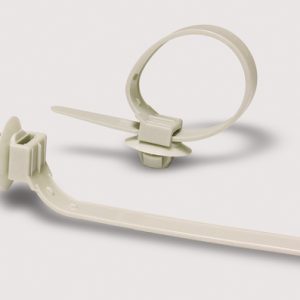 Fixing tie for hole (round), ⌀23-36.5mm, beige, 50pcs.