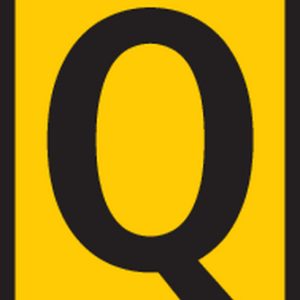 Cable marker, hotfoil print "Q", ⌀5.5mm, yellow, bag=1000pcs.