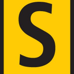 Cable marker, hotfoil print "s", ⌀5.5mm, yellow, bag=1000pcs.