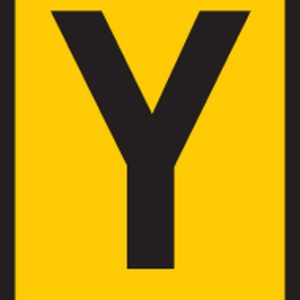 Cable marker, hotfoil print "Y", ⌀5.5mm, yellow, bag=1000pcs.