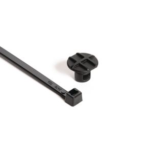Fixing tie for cable bundles, inside serrated, ?4.0-50.0mm, black, 500pcs.