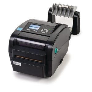 Thermal transfer printer with cutter, desktop, 300dpi, black