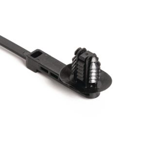 Fixing tie for hole (oval), outside serrated, ⌀2.0-50.0mm, black, 2000pcs.