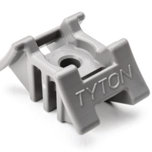 Cable tie mount for screw fixation, Wmax=13.5mm, ⌀6.0 mm/6.35 mm (hexagonal), ⌀6.35 mm, #1/4" (M6) Screw, grey, 500pcs.