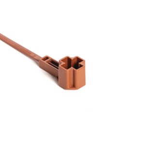 Fixing tie for stud, outside serrated, ⌀2.0-50.0mm, brown, 1500