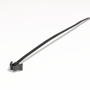Releasable cable tie, 305x4.7mm, ?16.0-80.0mm, 135N, black, 100pcs.