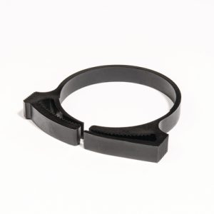Plastic hose clamp, ?37.8-44.0mm, black, 50pcs.