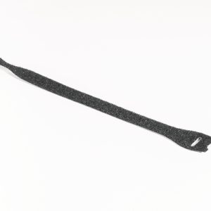 Hook and loop cable tie, 330x12.5mm, Dmax=100mm, black, 10pcs.