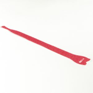 Hook and loop cable tie, 200x12.5mm, Dmax=60.0mm, red, 10pcs.