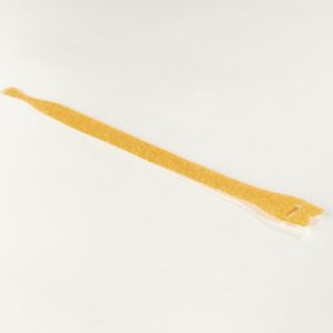 Hook and loop cable tie, 200x12.5mm, Dmax=60.0mm, yellow, 10pcs.