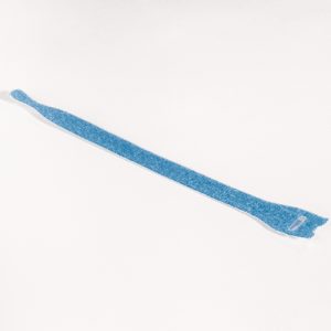 Hook and loop cable tie, 200x12.5mm, Dmax=60.0mm, blue, 10pcs.