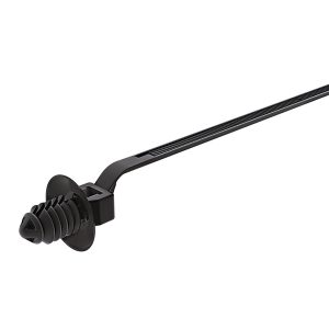 Fixing tie for hole (round), outside serrated, ⌀2.0-30.0mm, black, 500pcs.