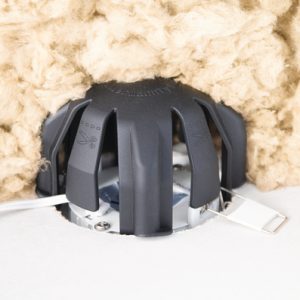 Downlight cover, H=50mm, ?73 - 83 mm, black, 3pcs.