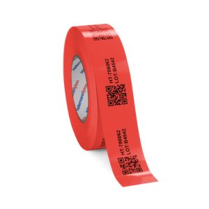 Label, outdoor use/chemical resistance, red, thermal transfer print, 101.60mm, 50m