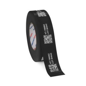 Label, outdoor use/chemical resistance, black, thermal transfer print, 50.00mm, 100m