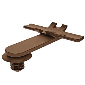Bundling clip for hole (round), L=42.0mm, SO=20.0mm, brown, 500pcs.