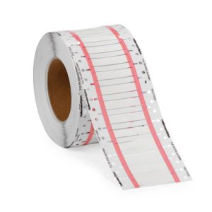 Heat shrink marker, flame retardant/chemical resistance, thermal transfer print, ladder-style, 3.0mm/1.0mm, W=50mm, white, 1000pcs.