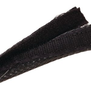 Braided sleeving, nom⌀63.5mm, ⌀2.54-63.5mm, black, 30.48m