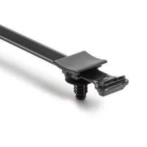 Fixing tie, inside serrated, ?9.4-57.15mm, black, 600Carton