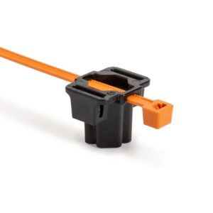 Fixing tie for stud, ?4.0-50.0mm, orange/black, 3000pcs.