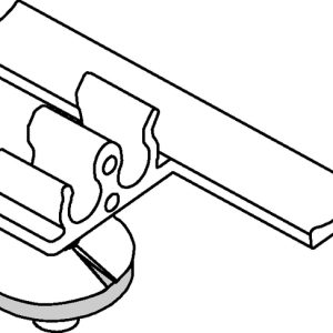 Bundling clip for hole (round), L=50.0mm, natural, 500pcs.
