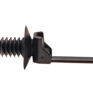 Fixing tie for hole (round), outside serrated, ⌀1.0-35.0mm, black, 4000pcs.