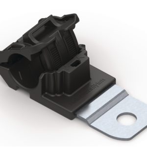 P-clamp medium, Dmin=12.7mm, Dmax=19.5mm, ?M10, 180?, black, 200pcs.