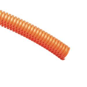 Corrugated tubing, nom⌀31.75mm, OD=38.10mm, ID=31.93mm, orange, 76.20m